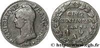 FRANCE Cinq centimes Dupré, grand module DIRECTOIRE Paris/Orléans 1799 (28mm, g, 6h) -