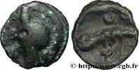 FRANCE Potin dégénéré aux croissants et à la triskèle MIDDLE LOIRE c. 60-40 AC. (17,5mm, 3,01g, 3h) -