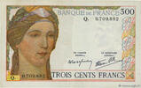 FRANCE 300 Francs FRANCE 300 Francs 1939 XF- -
