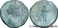 THE ANTONINES (96 AD to 192 AD) Sesterce FAUSTINA MINOR Rome 176 (30mm, 23,89g, 12h) -
