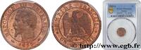 FRANCE Un centime Napoléon III, tête nue, différent levre SECOND EMPIRE Paris 1855 (15mm, 1g, 6h) -