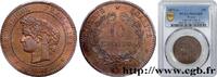 FRANCE 10 centimes Cérès III REPUBLIC Paris 1871 (30mm, 10g, 6h) -