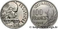 FRANCE 100 francs Cochet IV REPUBLIC Beaumont-Le-Roger 1958 (24mm, 6,11g, 6h) -