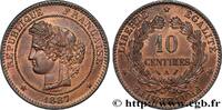 FRANCE 10 centimes Cérès III REPUBLIC Paris 1887 (30mm, 9,94g, 6h) -