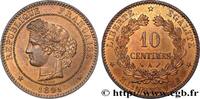 FRANCE 10 centimes Cérès III REPUBLIC Paris 1891 (30mm, 10,05g, 6h) -