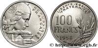 FRANCE 100 francs Cochet IV REPUBLIC 1958 (24mm, 6,00g, 6h) -