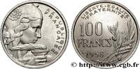 FRANCE 100 francs Cochet IV REPUBLIC Beaumont-Le-Roger 1958 (24mm, 5,93g, 6h) -