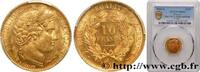 FRANCE 10 francs or Cérès, IIe République, levrette oreil II REPUBLIC Paris 1850 (19mm, 3,23g, 6h) -