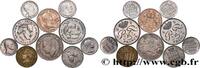 MONACO Lot de dix monnaies de Rainier III MONACO Paris n.d. (mm, g, 6h) -
