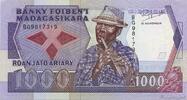 MADAGASCAR 1000 Francs - 200 Ariary MADAGASCAR 1000 Francs - 200 Ariary 1988 AU -