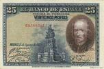 SPAIN 25 Pesetas SPAIN 25 Pesetas 1928 VF -
