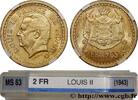 MONACO 2 Francs Louis II MONACO Paris (1943) (27mm, 8,18g, 6h) -