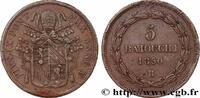 VATICAN AND PAPAL STATES 5 Baiocchi Pie IX an V VATICAN AND PAPAL STATES Rome 1850 (41mm, 41,16g, 6h) -