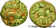 FRANCE Bronze aux sangliers affrontés AMBIANI (Area of Amiens) Amiens (80) c. 60-40 AC. (15,5mm, 1,81g, 11h) -