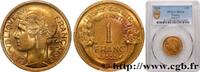 FRANCE 1 franc Morlon III REPUBLIC Paris 1935 (23mm, 4g, 6h) -