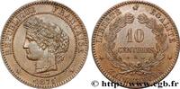 FRANCE 10 centimes Cérès III REPUBLIC Paris 1871 (30mm, 9,70g, 6h) -