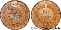 FRANCE 10 centimes Cérès III REPUBLIC Paris 1878 (30mm, 9,88g, 6h) -