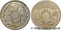 FRANCE 10 centimes Lindauer, non perforé III REPUBLIC Paris 1921 (21mm, 4,36g, 6h) -