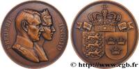 FRANCE Médaille, Mariage de Frédéric, prince héritier, av DANEMARK Danemark, Copenhague 1935 (54,5mm, 71,95g, 12h) -