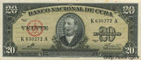 CUBA 20 Pesos CUBA 20 Pesos 1960 UNC- -