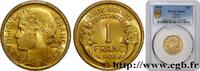 FRANCE 1 franc Morlon III REPUBLIC Paris 1938 (23mm, 4g, 6h) -