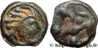 FRANCE Potin à la tête “d’indien”, de style fin SENONES (Area of Sens) Ier siècle avant J.-C. (18mm, 4,09g, 9h) -