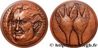 FRANCE Médaille, Chana Orloff, n°13 ARTISTES : MUSICIENS, PEINTRES, SCULPTEURS Monnaie de Paris 1983 (75,5mm, 218,48g, 12h) -