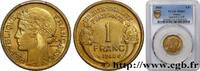 FRANCE 1 franc Morlon III REPUBLIC Paris 1940 (23mm, 4g, 6h) -