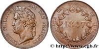FRANCE Refonte des monnaies de cuivre, essai au module de LOUIS-PHILIPPE I - 1847 (26,00mm, 8,34g, 6h) -