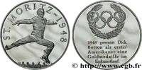 FRANCE Médaille, Jeux olympiques de Saint Moritz 1948 JEUX OLYMPIQUES 1977 (38,5mm, 20,33g, 12h) -