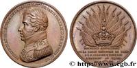 FRANCE Médaille, Hommages respectueux de la Garde Nationa CHARLES X 75 - Paris 1824 (38,53mm, 26,86g, 12h) -