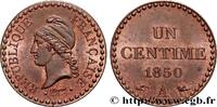 FRANCE Un centime Dupré, IIe République II REPUBLIC Paris 1850 (18mm, 1,95g, 6h) -