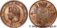 FRANCE Essai de 5 centimes à la Charte LOUIS-PHILIPPE I 1847 (28mm, 7,20g, 6h) -