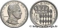 MONACO Essai de 1/2 Franc Rainier III MONACO Paris 1965 (19,5mm, 4,49g, 6h) -