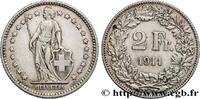SWITZERLAND 2 Francs Helvetia SWITZERLAND Berne 1911 (27,2mm, 10,00g, h) -