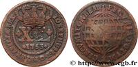 BRAZIL - PRINCE JOHN REGENT 8 Réis contremarqué sur une 40 Réis 1753 BRAZIL - PRINCE JOHN REGENT Lisbonne (1809) (40mm, 29,25g, 12h) -