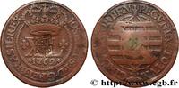 BRAZIL - PRINCE JOHN REGENT 80 Réis contremarqué sur une 40 Reis de 1762 BRAZIL - PRINCE JOHN REGENT Bahia (1809) (40mm, 28,04g, 12h) -