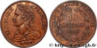 FRANCE Concours de 10 centimes, piéfort au quadruple de M II REPUBLIC Paris 1848 (30,5mm, 36,63g, 6h) -