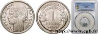 FRANCE 1 franc Morlon, légère PROVISIONAL GOVERNEMENT OF THE FRENCH REPUBLIC Castelsarrasin 1945 (23mm, 1,30g, 6h) -