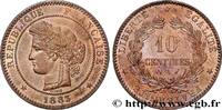 FRANCE 10 centimes Cérès III REPUBLIC Paris 1883 (30mm, 9,99g, 6h) -