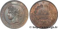 FRANCE 10 centimes Cérès III REPUBLIC Paris 1886 (30,11mm, 10,09g, 6h) -