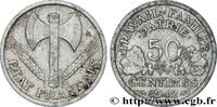 FRANCE 50 centimes Francisque, lourde, frappe médaille FRENCH STATE 1942 (18mm, 0,79g, 12h) -