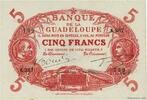GUADELOUPE 5 Francs Cabasson rouge GUADELOUPE 5 Francs Cabasson rouge 1945 UNC- -