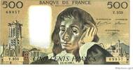 FRANCE 500 Francs PASCAL FRANCE 500 Francs PASCAL 1991 UNC- -