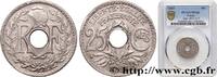 FRANCE 25 centimes Lindauer III REPUBLIC 1927 (24mm, 5g, 6h) -