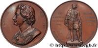FRANCE Médaille, Antoine van Dyck, Érection de sa statue ARTISTES : MUSICIENS, PEINTRES, SCULPTEURS Belgique, Anvers 1856 (67,5mm, 145,95g, 12h) -