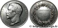 FRANCE Médaille de récompense, Société impériale et centr SOCIÉTÉS D'AGRICULTURE, HORTICULTURE, PÊCHE ET CHASSE 1860 (50,5mm, 58,24g, 12h) -