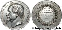 FRANCE Médaille de récompense, Société impériale et centr SOCIÉTÉS D'AGRICULTURE, HORTICULTURE, PÊCHE ET CHASSE 1865 (50,5mm, 64,27g, 12h) -