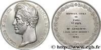 FRANCE Médaille, Hôpitaux civils de Paris CHARLES X 1825 (49,5mm, 66,02g, 12h) -