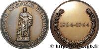 FRANCE Médaille, Académie nationale de médecine, 100e ann MÉDECINE - ACADÉMIES, FACULTÉS, UNIVERSITÉS ET ÉCOLES 1964 (37mm, 24,69g, 12h) -